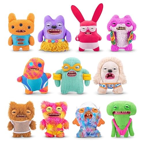 Fuggler Vacay Vibes by ZURU, Funny Ugly Monster, Plush, Collectible, Toy (Mr Buttons - Multi) thumbnail 8