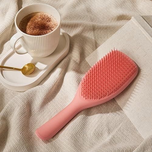 Tangle Teezer Large Ultimate Detangler Hairbrush for Wet & Dry Hair, Eliminates Knots & Reduces Breakage for Long, Thick, & Curly Hair Types, Coral Pink thumbnail 6