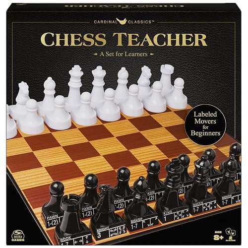 Spin Master Games, Cardinal Classics Chess Teacher, Learn to Play Strategy Board Games for Beginners, Chess Sets for Adults, 2 Players, for Ages 8 & Up thumbnail 8