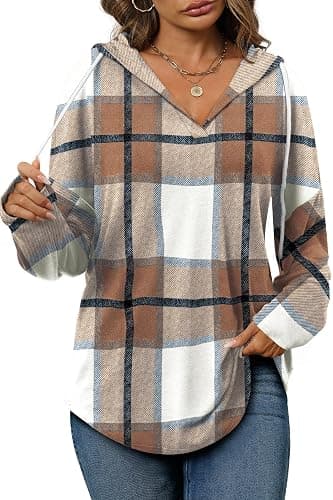 Bofell Womens Fashion Tops Hoodies for Women Pullover Oversized Sweatshirts Long SLeeve Shirts Loose Fit thumbnail 2