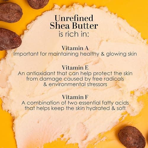 Raw Shea Butter - 100% Pure African Shea Butter for Hair and Body | with Natural Smoky Scent | Unrefined Moisturizer for Dry Skin, DIY Lip Balm, Body Butter, Lotion Bars- 8 oz Jar thumbnail 5