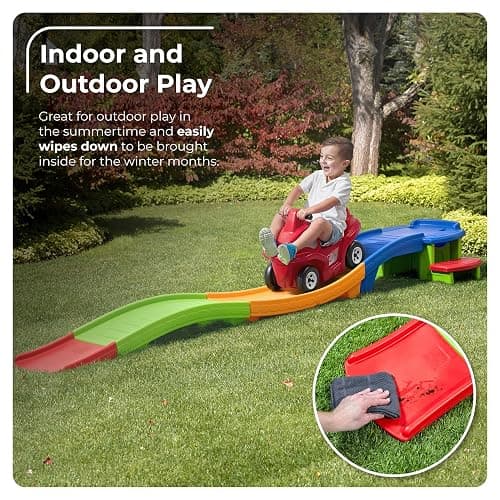 Step2 Up & Down Roller Coaster Kids Ride On Toy, Push Car, Indoor/Outdoor Playset, Made of Durable Plastic, Max Weight 50 lbs., For Toddlers 2-5 Years Old, Multicolor thumbnail 6