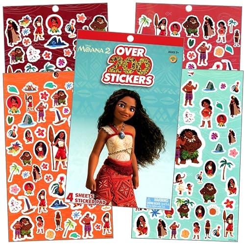 Disney Moana Coloring Books for Kids with Stickers with Moana Stickers, Coloring Book, and More thumbnail 6