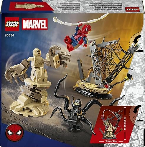 LEGO | Marvel Battaglia Epica: Spider-Man vs. Sandman - Giocattolo dei Supereroi con 3 Minifigure Inclusi Spider-Man & Venom, e Cantiere Edile - Regalo per Bambini da 9 Anni in su Fan dei Film - 76334 thumbnail 13