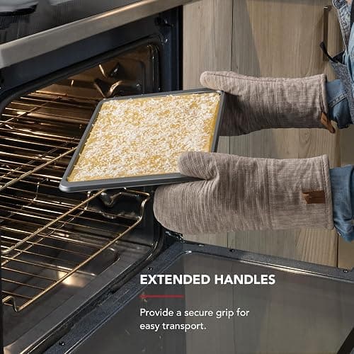KitchenAid Premium Aluminized Steel Baking Sheet, Nonstick, 10x15 Inch, Contour Silver thumbnail 6