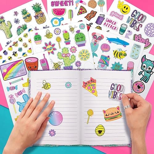 Fashion Angels 1000+ Ridiculously Cute Stickers for Kids - Fun Craft Stickers for Scrapbooks, Planners, Gifts and Rewards, 40-Page Sticker Book for Kids Ages 6+ and Up thumbnail 7