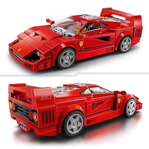 LEGO Speed Champions Ferrari F40 Supercar Buildable Vehicle, Toy Model Car for 9 Plus Year Old Boys and Girls, with Driver Minifigure, Kids' Bedroom Decoration, Gift Idea 76934 thumbnail 5