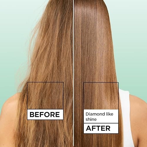 Garnier Fructis Diamond Sleek Hair Shine Spray, Up to 100-Hour Frizz Control, Heat Protectant up to 450°F with Vegan Keratin Smoothing Complex and Argan Oil for Frizzy, Dry, Dull Hair, 4.6 Fl Oz thumbnail 3