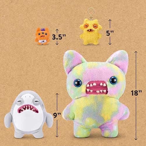 Fuggler Jaws 9-Inch Licensed Plush by ZURU – Funny Ugly Monster Stuffed Animal, Creepy Collectible Plush Toy for Kids, Tweens, Teens & Adults thumbnail 2