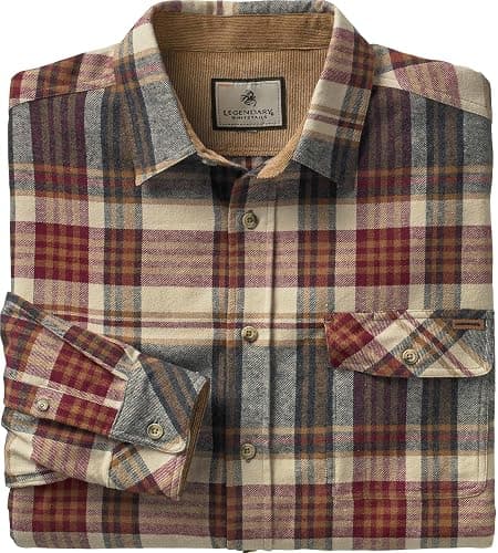 Legendary Whitetails Men's Flannel Shirt Long Sleeve Button Down 100% Cotton thumbnail 6