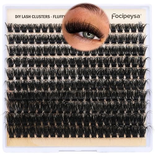 DIY Lash Clusters Full Volume Eyelash Extension 10-18MIX D Curly Individual Lash Clusters 90D Individual Lashes Extensions Clusters Lashes DIY Lash for Beginners by Focipeysa thumbnail 5