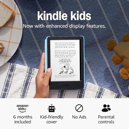 Amazon Kindle Kids 16GB (newest model) - If it breaks, we will replace it, includes ad-free books - Kids read an average of 1+ hour per day with Kindle -  Unicorn Valley thumbnail 7