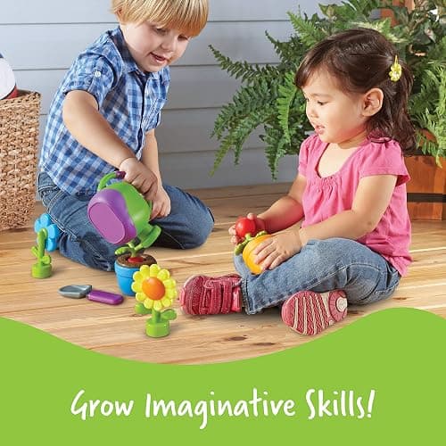 Learning Resources New Sprouts Grow It! Toddler Gardening Set - 9 Pieces, Ages 2+ Toddler Learning Toys, Garden Toys for Kids, Spring and Easter Toys for Boys and Girls thumbnail 3