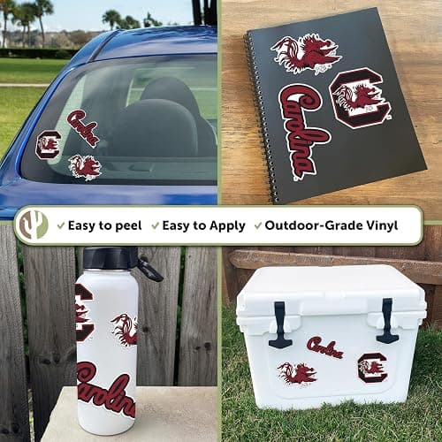 Desert Cactus University of South Carolina Sticker Gamecocks USC Vinyl Decals Laptop Water Bottle Car Scrapbook T5 (Type 5-1) thumbnail 2