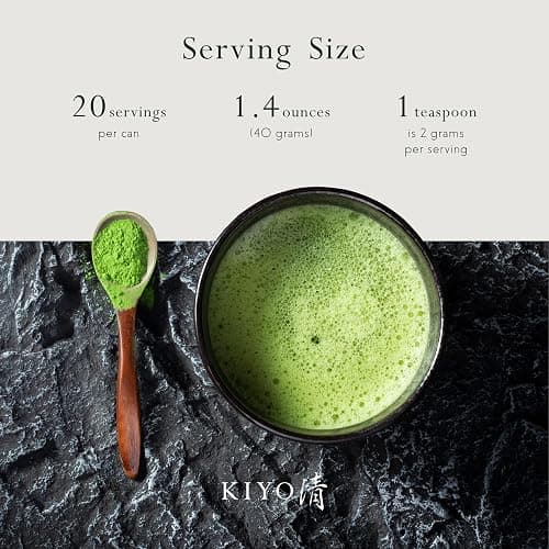Kiyo Matcha Classic Grade Hatsumukashi Ceremonial Uji Matcha, 40g/1.41oz | Pure Japanese First Harvest Ceremonial Grade Matcha Green Tea Powder from Uji, Japan thumbnail 3