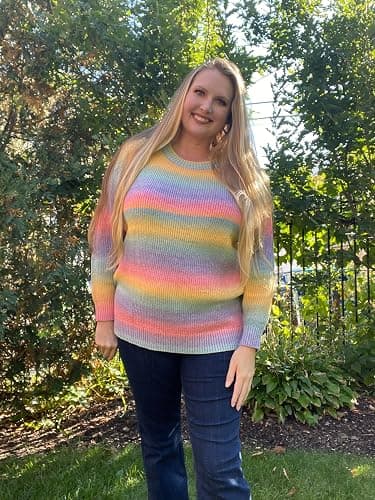 RITERA Plus Size Sweaters for Women Winter Long Sleeve Pullover Sweater Crew Neck Oversized Tops XL-5XL thumbnail 2