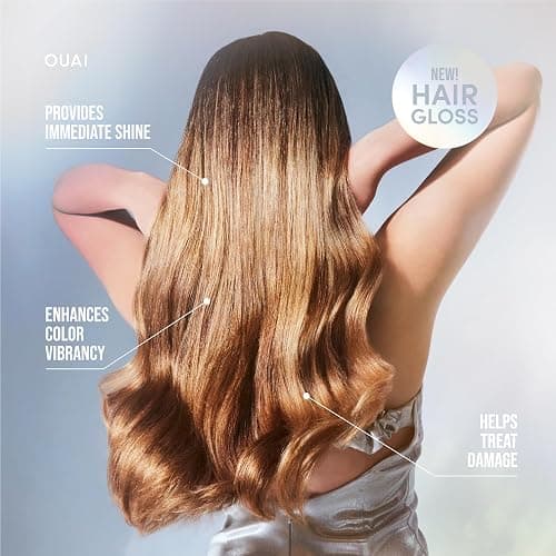 OUAI Hair Gloss - In-Shower Shiny Hair Treatment & Glaze with Frizz Control - Heat Protectant Infused with Hyaluronic Acid, Rice Water & Panthenol - Paraben, Phthalate & Sulfate Free (6 Oz) thumbnail 5