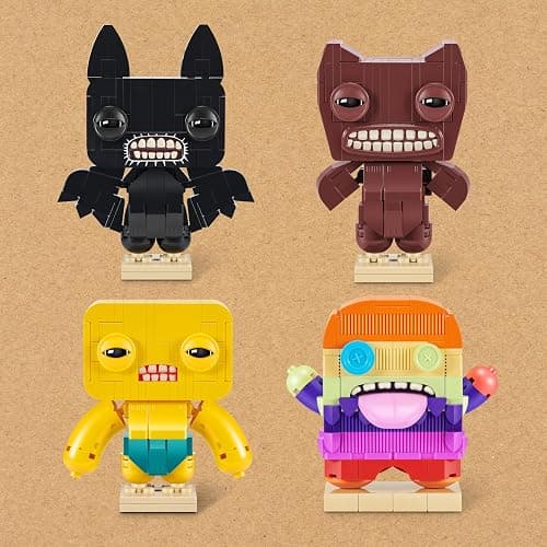 MAX Build More Premium Fuggler Collection 4 Pack by ZURU - Novelty Unboxing Toy & Building Brick Collectible Minis with up to 167 Pieces, Fun Designs to Build & Display, Ages 8+, Kids, Teens & Adults. thumbnail 5