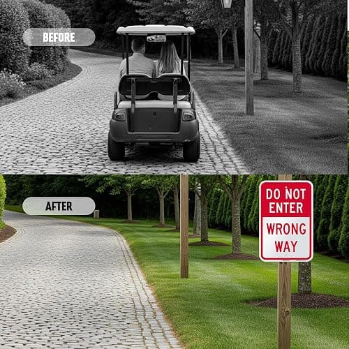 SmartSign 18 x 12 inch “Do Not Enter - Wrong Way” Metal Sign, 63 mil Aluminum, 3M Laminated Engineer Grade Reflective Material, Red and White, Made in USA thumbnail 7