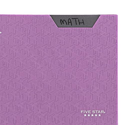 Five Star 2-Pocket Folder, Plastic Folder with Stay-Put Tabs and Prong Fasteners, Holds 8-1/2" x 11" Paper, Amethyst Purple (38750) thumbnail 7