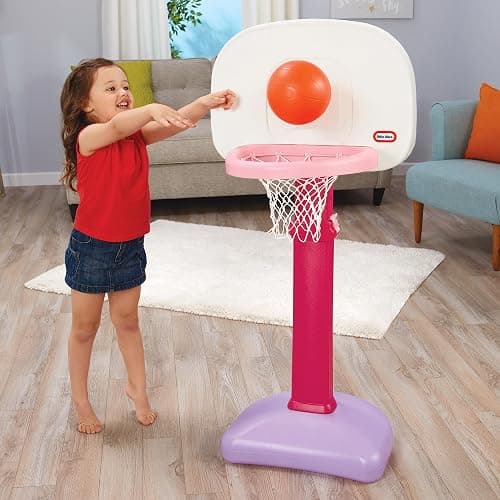 Little Tikes Easy Score Basketball Set, Pink- Amazon Exclusive 22.00 L x 23.75 W x 61.00 H Inches thumbnail 6