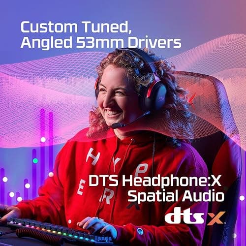 HyperX Cloud III – Wired Gaming Headset, PC, PS5, Xbox Series X|S, Angled 53mm Drivers, DTS Spatial Audio, Memory Foam, Durable Frame, Ultra-Clear 10mm Mic, USB-C, USB-A, 3.5mm – Black/Red thumbnail 4