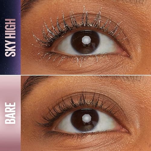Maybelline Lash Sensational Sky High Glitter Mascara, Diamond Effect Eye Makeup for Lashes and Brows, Washable, Space Diamond, 1 Count thumbnail 2