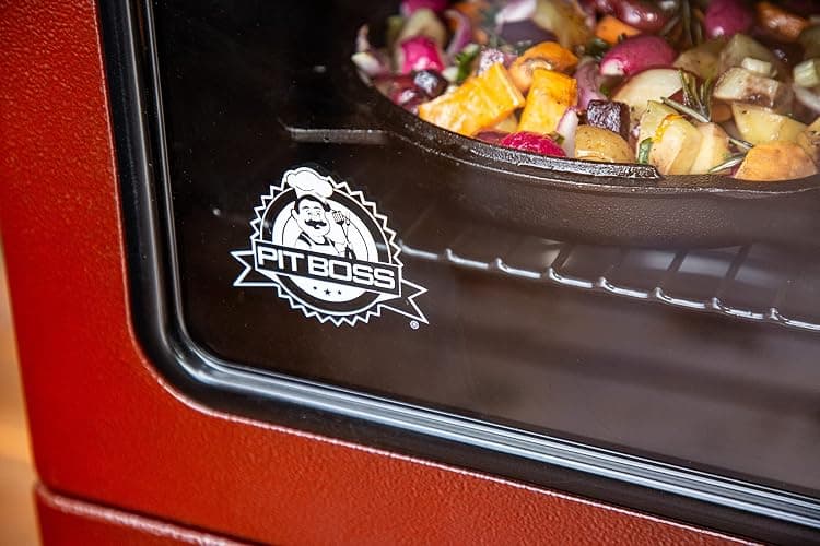 Pit Boss 3-Series Gas Vertical Smoker, Red Hammertone - 10773 thumbnail 11