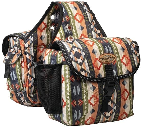 Weaver Leather Trail Gear Saddle Bag Trek West Pattern - Image 1