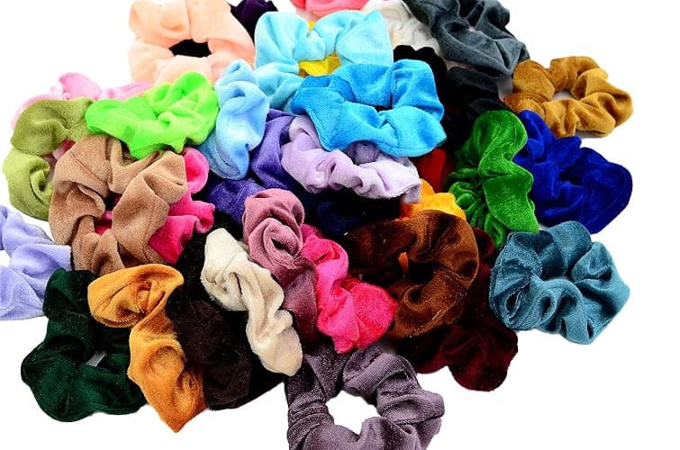 Chloven 45 Pcs Hair Scrunchies Velvet Elastics Hair Bands Scrunchy Hair Ties Ropes Scrunchie for Women Girls Hair Accessories - Great Gift for Holiday Seasons thumbnail 6
