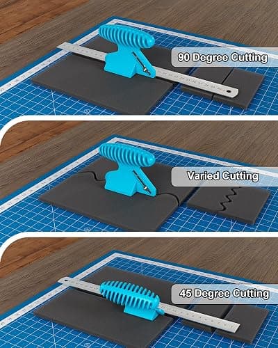 Foamboard Cutter Tool, FoamBoard Straight/Bevel Cutter Used to Cut Eva Foam, Foam Cutter Adjustable 45° or 90° For DIY Craft, Small Cutting Project, Blue, 1-Pack thumbnail 5