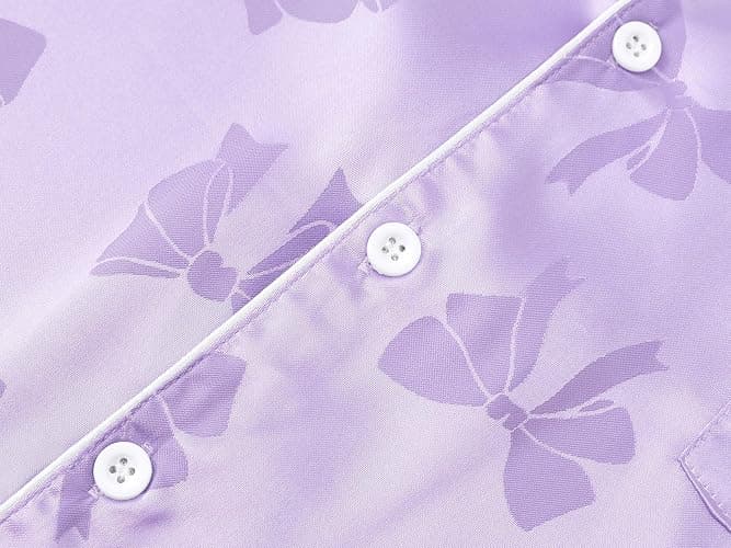 Topgal Satin Pajamas for Girls Coat Style Unicorn & Cat Silky Button Down PJ Set Size 6-16 thumbnail 3