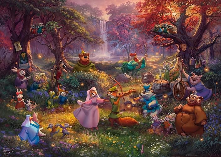 Schmidt Spiele 58040 Thomas Kinkade, Disney, Robin Hood, 1000 Teile Puzzle thumbnail 2