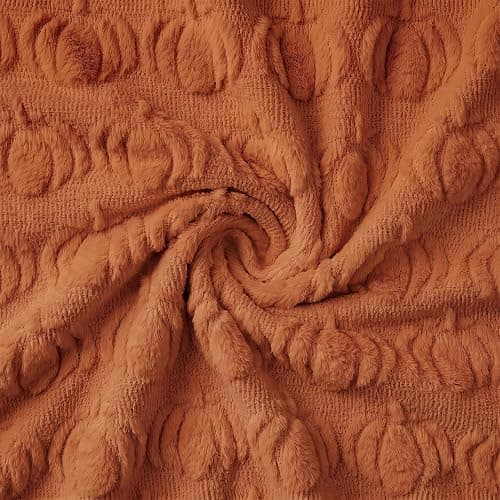 Horaldaily Fall Blanket Throw, Rust Red Pumpkin Autumn Harvest Soft Fuzzy Plush Faux Fur Cozy Blankets for Couch Sofa Bed Lounging, Ideal Gifts for Kids Adults Wife Self, 50x60 thumbnail 4