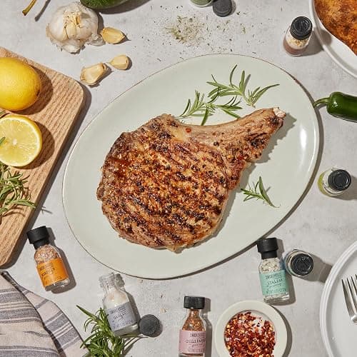 Grilling Spice Set Gift, 20 Mini BBQ Rubs & Seasonings Variety Pack, Grill Seasoning Sampler for BBQ, Smoker, Steak, Chicken Burgers, Smokehouse by Thoughtfully - Gift Set for Men, Dad, Father's Day thumbnail 9