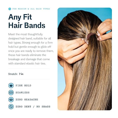 Gimme Beauty Hair Ties - Dark Brown, 12 Pack thumbnail 2