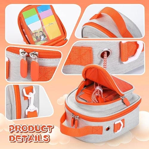 Carrying Case Compatible with Yoto Mini (2024 Edition), Portable Protective Bag with Card Storage and Travel-Ready Design for Home and On-the-Go Use (Gray) thumbnail 5