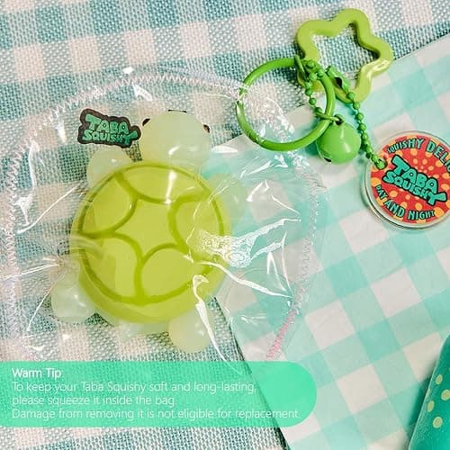 Cute Animals Taba Squishy Toys for Kids & Adults – Kawaii Stress Relief Fidget Sensory Toys, Soft Silicone Squeeze Gifts for Children, Teens, and Adults (Turtle) thumbnail 3