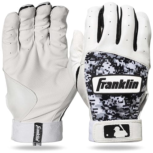 Franklin Sports MLB Batting Gloves - Digitek Camo Gloves - Premium Leather - Multiple Colors - Adult Sizes - Image 1