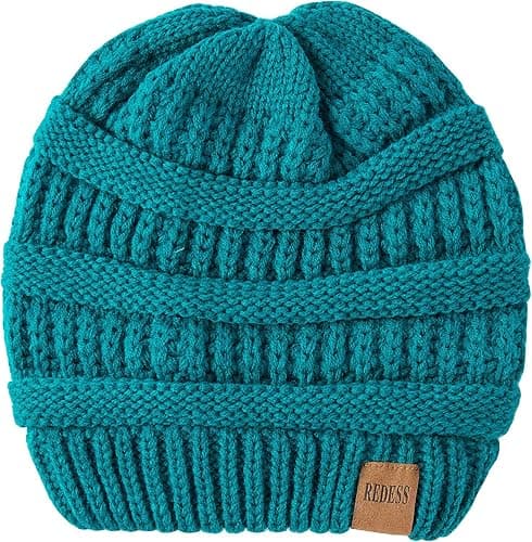 REDESS Slouchy Beanie Hat for Men and Women Winter Warm Chunky Soft Oversized Cable Knit Cap thumbnail 4