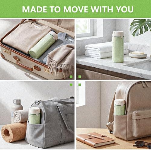 4 in 1 Travel Dispenser Bottles Shampoo Refillable Leak Proof TSA Compliant Size Containers Toiletries Toiletry with Pump Design Portable Organizer Conditioner Lotion Cream Vacation (White) thumbnail 7