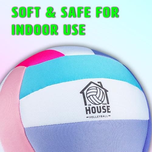 U Scored Sports in The House Soft Indoor Volleyball for Boys & Girls (Ages 3+) – Realistic Feel - Training Ball for Indoor Play - Bring Vball Practice Home - Great Gift for Any Volleyball Player thumbnail 2