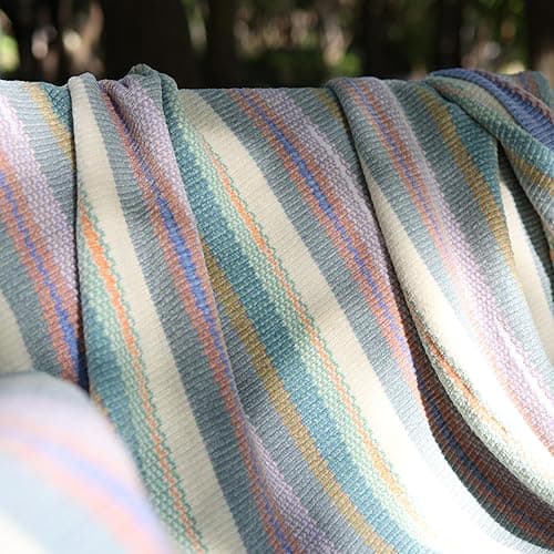 Itigoitie Soft Chenille Yarn Throw 36"x48", Handmade Knit Throw Blanket，Decorative Spring Fall Blanket, Soft Cozy Warm Knitted Throw Blanket for Bed Sofa, Couch Chair, Living Room(1.37Ib) - Blue thumbnail 9