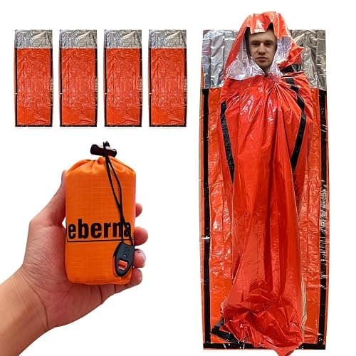 Emergency Sleeping Bags 2 Pack | Portable Emergency Blanket Survival Gear - Image 1