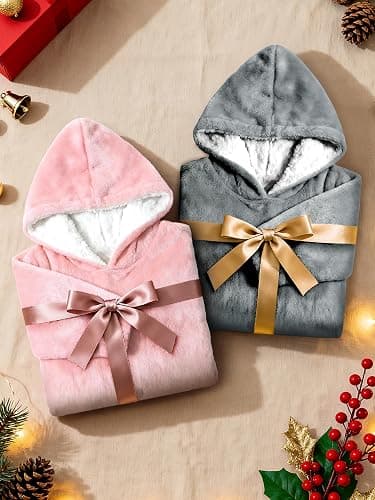 C hello cloud Oversized Hoodie Blanket, Wearable Blanket sweatshirt, Ultra Soft Sherpa Fleece Comfy Snuggle Hoodie thumbnail 6