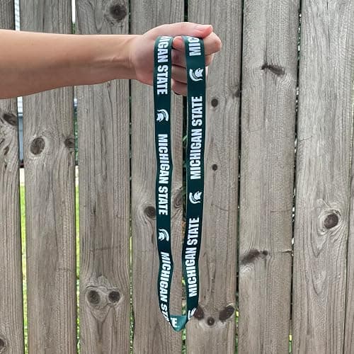 Desert Cactus Michigan State University Lanyard Spartans MSU Car Keys ID Badge Holder Keychain Detachable Breakaway Snap Buckle (Green - Michigan State) thumbnail 5
