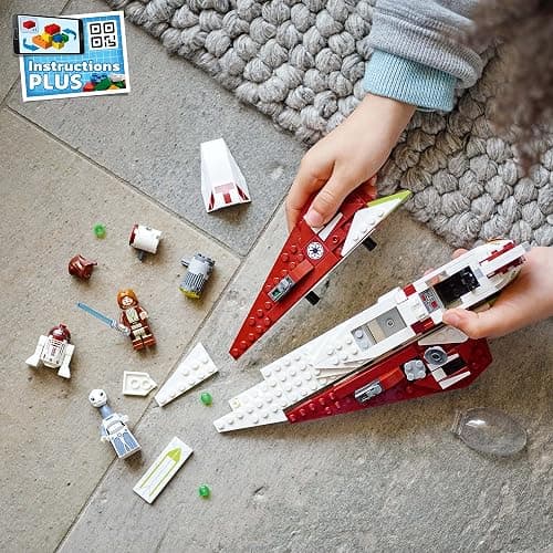 LEGO Star Wars OBI-Wan Kenobi's Jedi Starfighter 75333 Building Toy Set - Features Minifigures, Lightsaber, Clone Starship from Attack of The Clones, Great Gift for Kids, Boys, and Girls Ages 7+ thumbnail 5