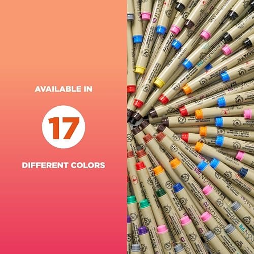 SAKURA Pigma Micron Fineliner Pens - Archival Black Ink Pens - Pens for Writing, Drawing, or Journaling - Assorted Point Sizes - 6 Pack thumbnail 6
