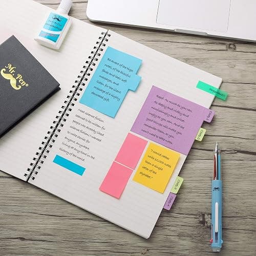 Mr. Pen- Sticky Notes Set, 410 Pack, School Supplies, Office Supplies, Planner Sticky Note Dividers Tabs, Book Notes, Stocky Notes for Bible Journaling thumbnail 2