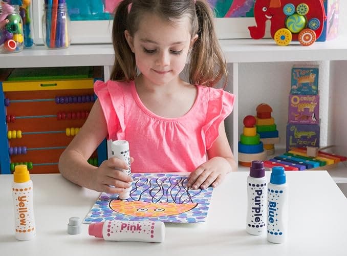 Do A Dot Art! Markers 6-Pack Rainbow Washable Paint Markers, The Original Dot Marker, Activity Craft Coloring Supplies for Kids and Toddlers, Made in the USA thumbnail 5